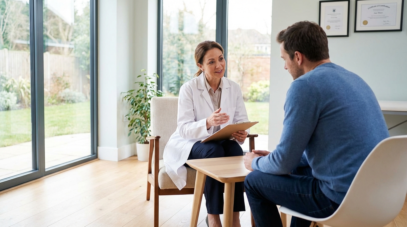 Doctor discussing safe non-NSAID alternatives for breakthrough pain