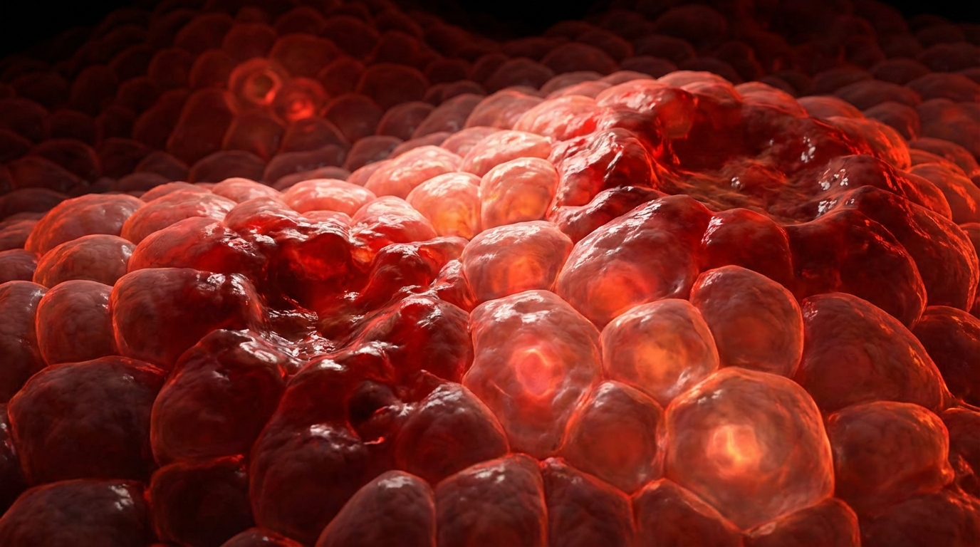 3D medical illustration showing irritated stomach lining from drinking on NSAIDs