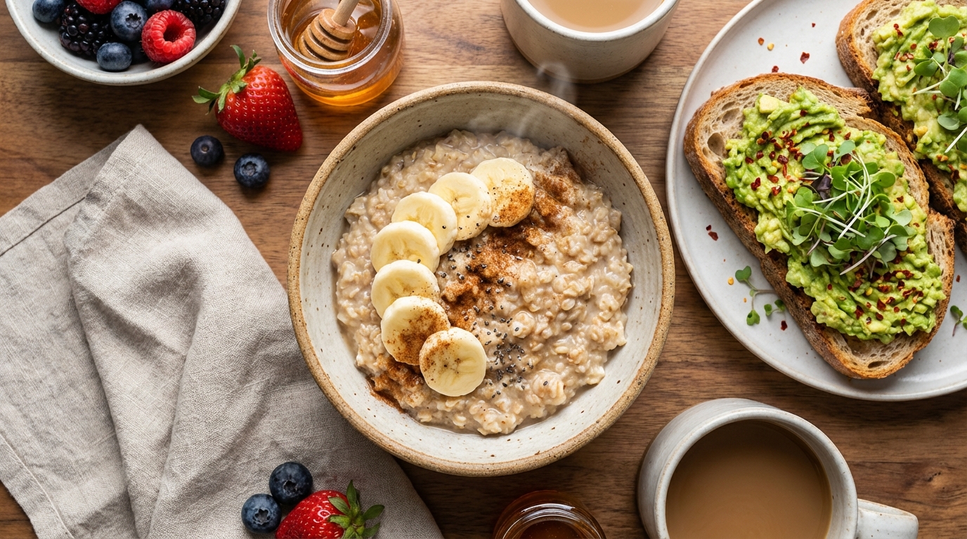 Healthy breakfast foods that coat the stomach to prevent NSAID ulcers