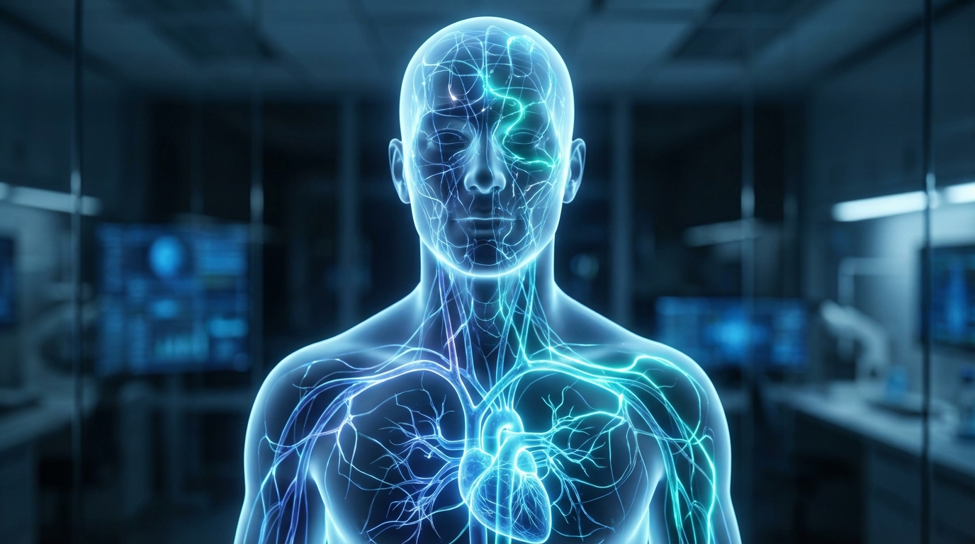 Abstract representation of human metabolism showing that meloxicam does not cause fat gain.