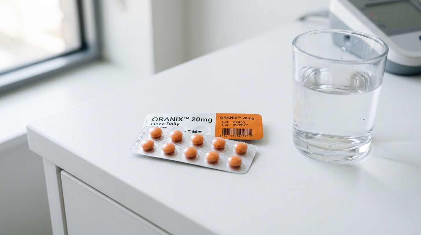 A blister pack of meloxicam, representing the importance of medication safety and understanding the drug's 20-hour elimination half-life.