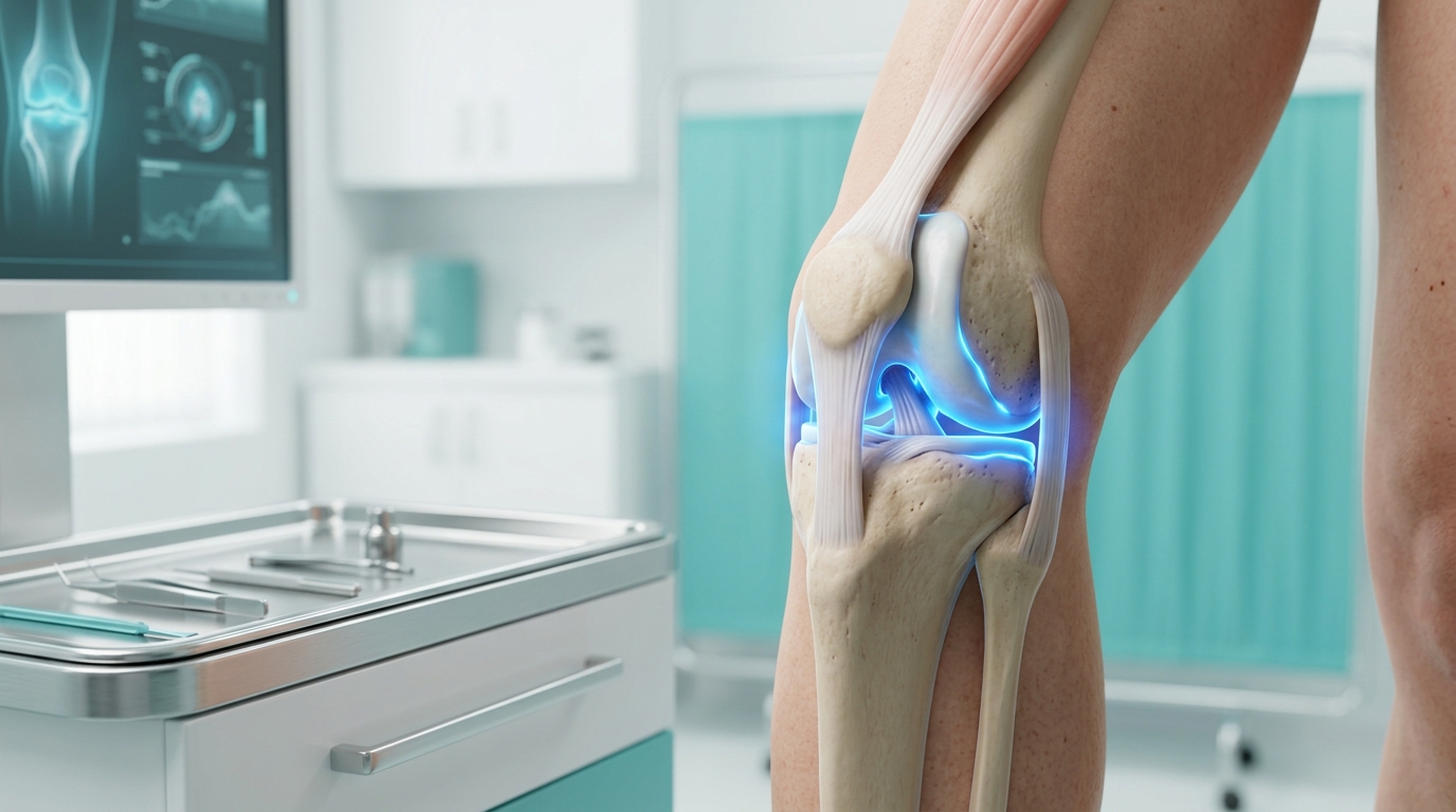 Medical visualization of joint inflammation management with Mobic for osteoarthritis treatment