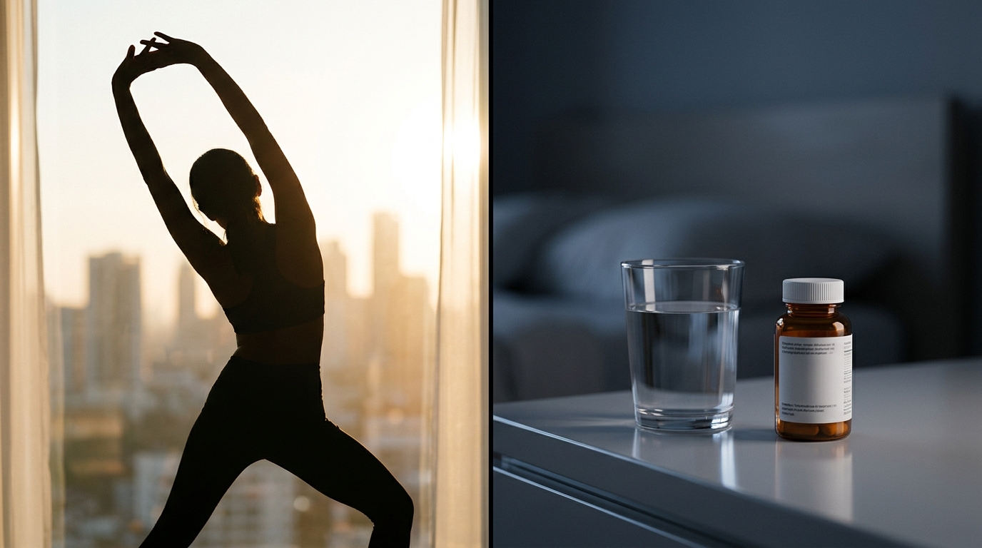 A conceptual guide for patients deciding between morning or evening dosing of meloxicam for chronic pain management.