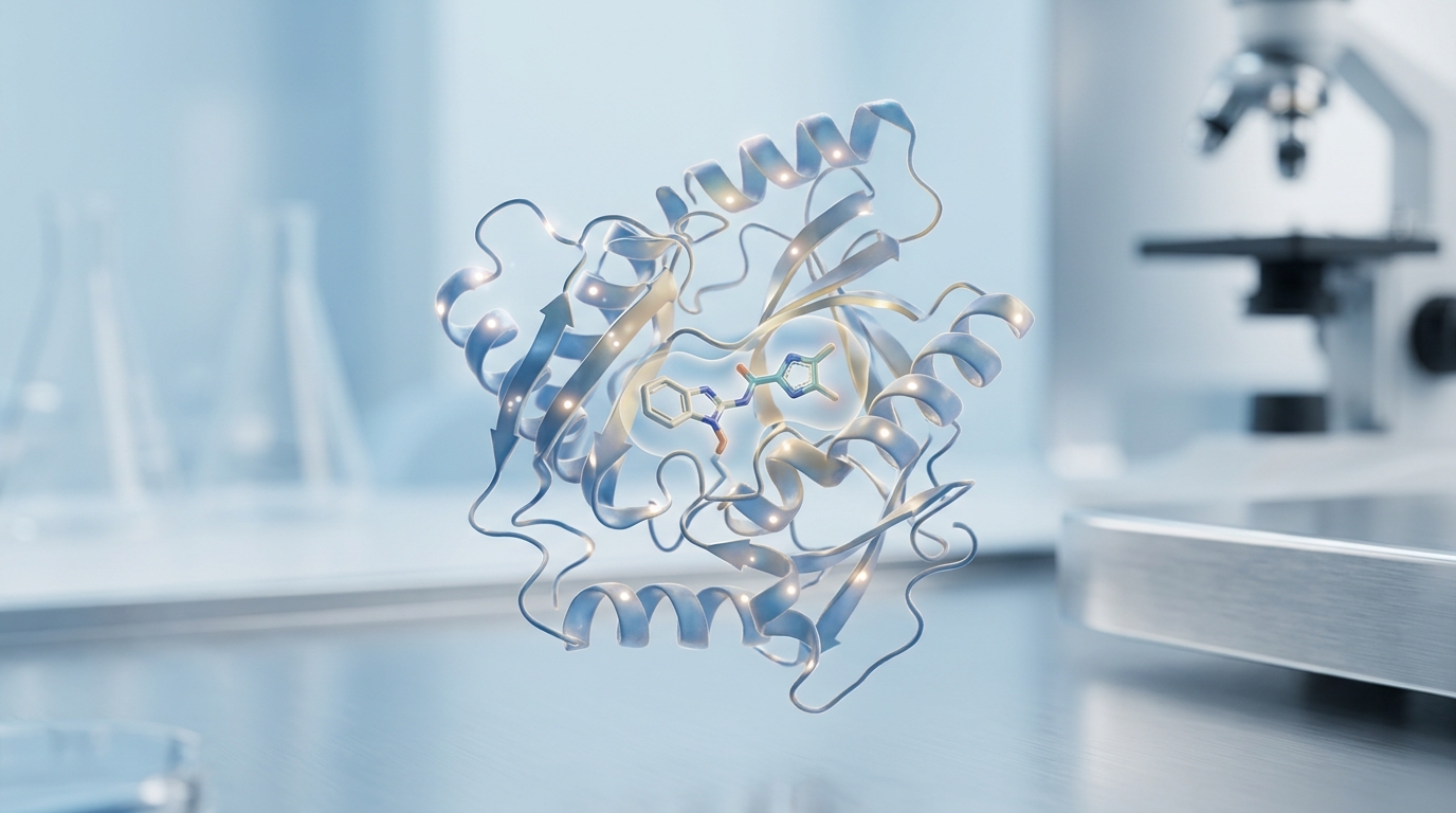 Molecular visualization of meloxicam inhibiting the COX-2 enzyme for improved gastrointestinal safety compared to traditional NSAIDs.