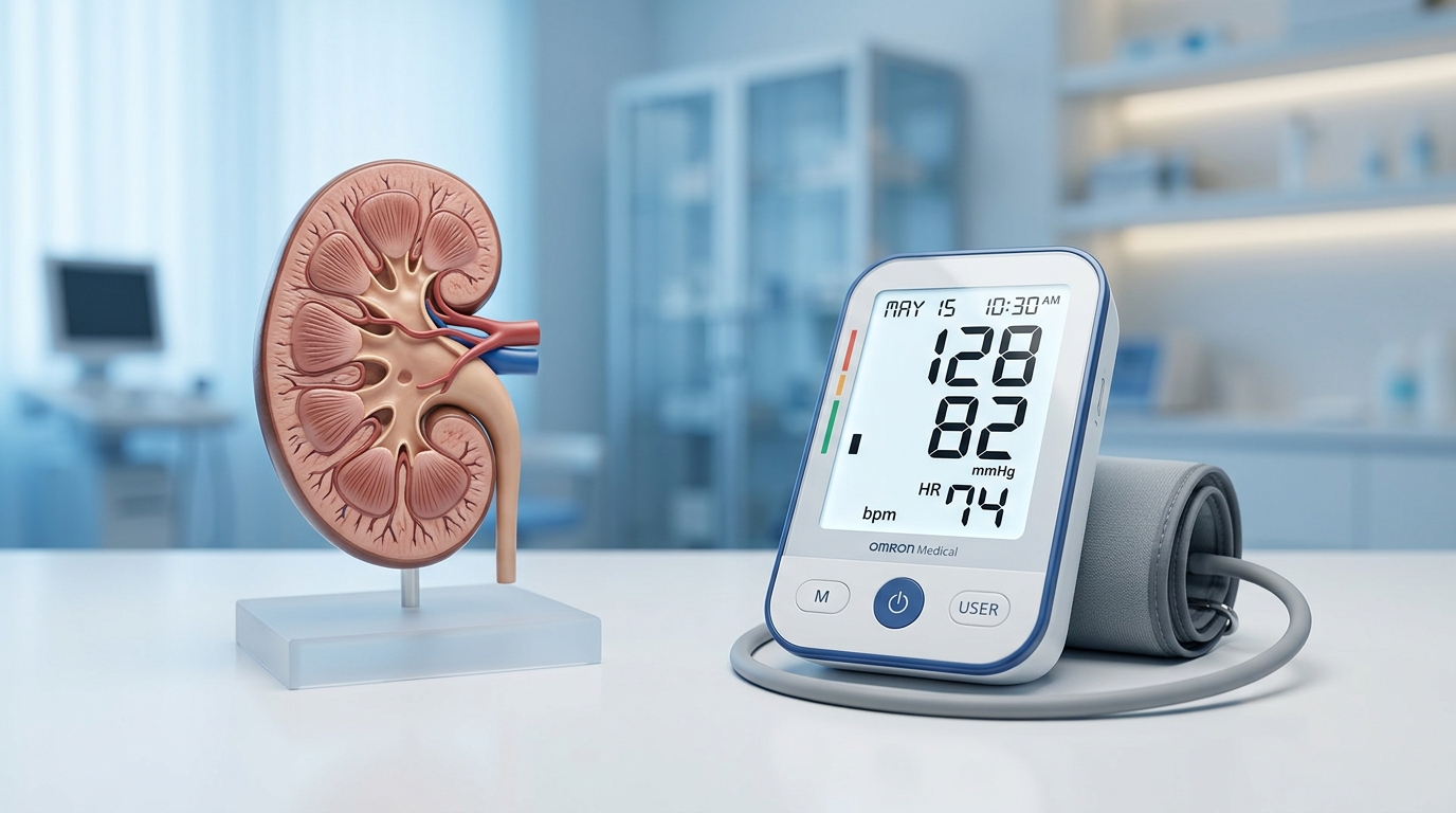 Digital representation of kidney function and blood pressure monitoring in patients taking meloxicam